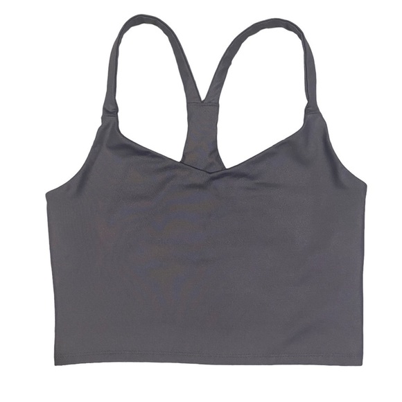 Abercrombie & Fitch Cropped Activewear Racer Back w/ Built in Bra in Periwinkle - Picture 1 of 4